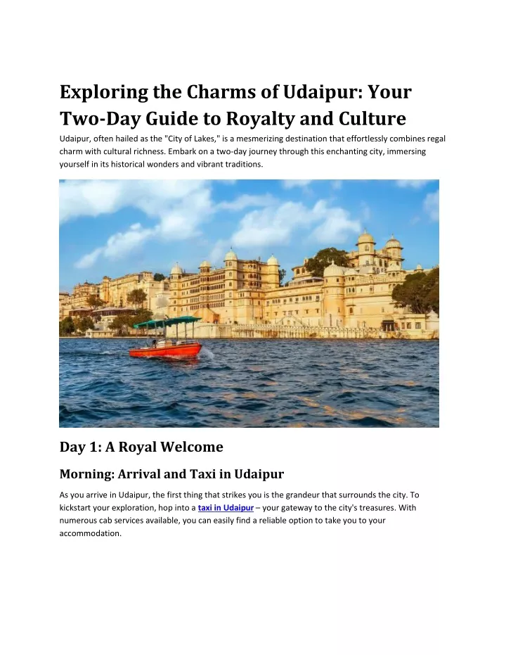 exploring the charms of udaipur your