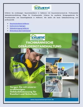 Sanierungsdienstleistungen Heilbronn