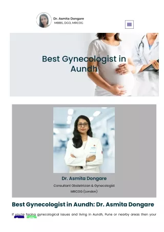 best-gynecologist-in-aundh-Dr. Asmita Dongare