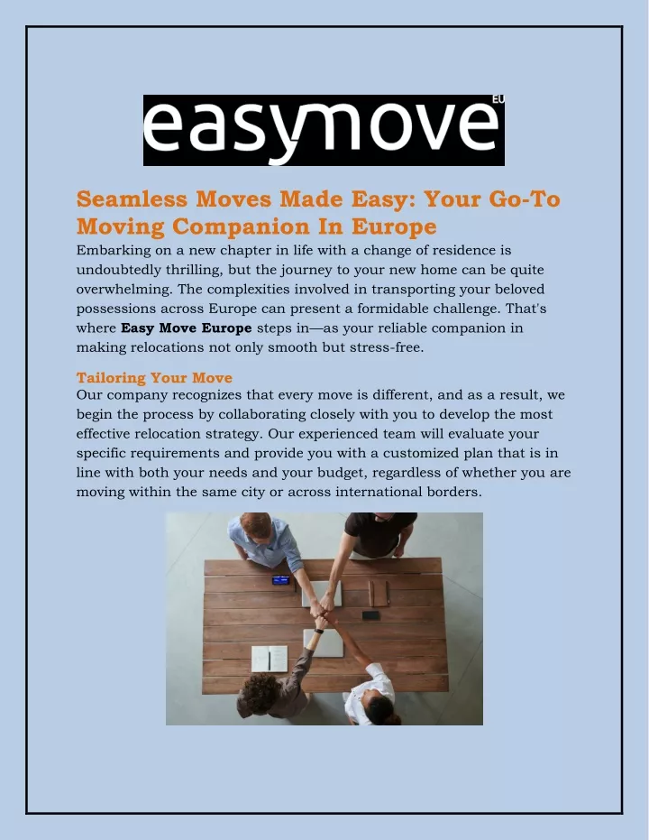 seamless moves made easy your go to moving