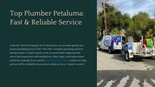 Top Plumber Petaluma Fast & Reliable Service