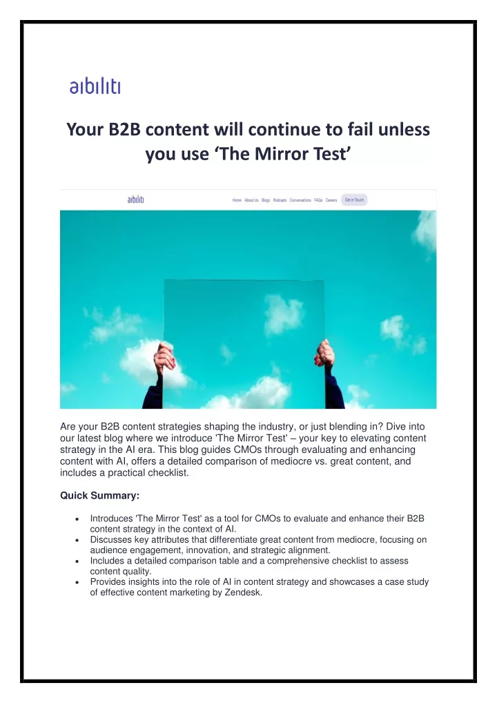 your b2b content will continue to fail unless
