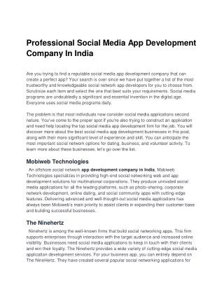 Professional Social Media App Development Company In India (1)