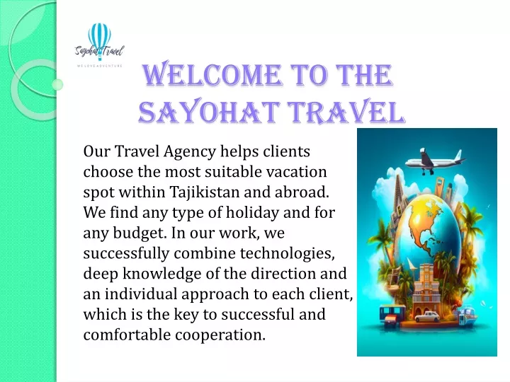 welcome to the sayohat travel