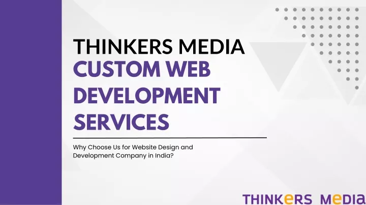 thinkers media custom web development services