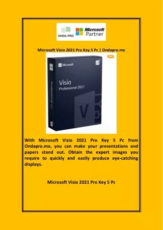 Microsoft Visio 2021 Pro Key 5 Pc Ondapro  me