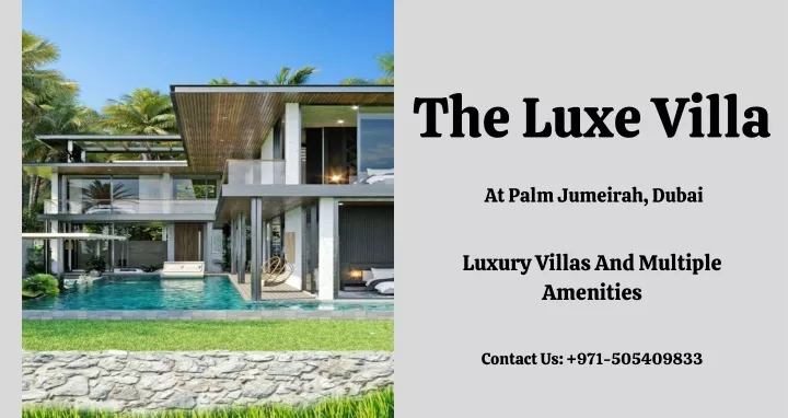 the luxe villa