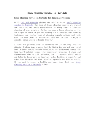 house cleaning service in house cleaning service