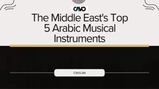 The Middle East's Top 5 Arabic Musical Instruments