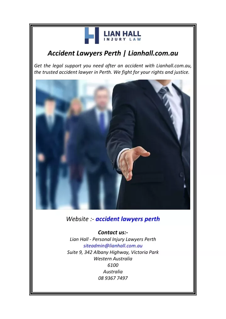 accident lawyers perth lianhall com au