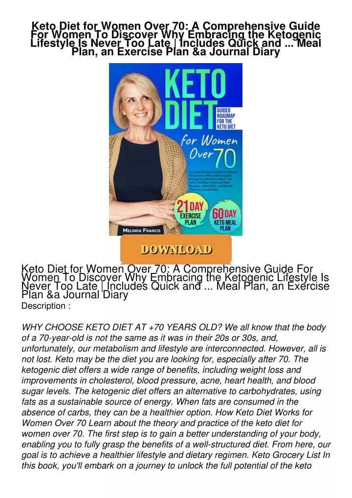 PPT - Keto-Diet-for-Women-Over-70-A-Comprehensive-Guide-For-Women-To ...