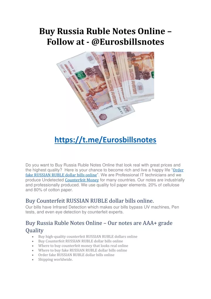 buy russia ruble notes online follow