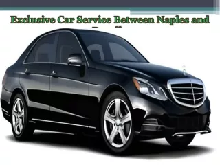 Exclusive Car Service Between Naples and Ravello