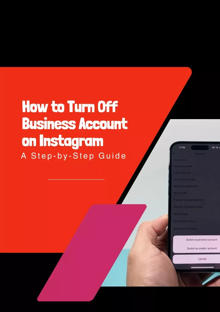 how to turn off business account on instagram