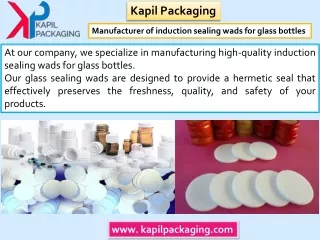 induction sealing wads for glass bottles