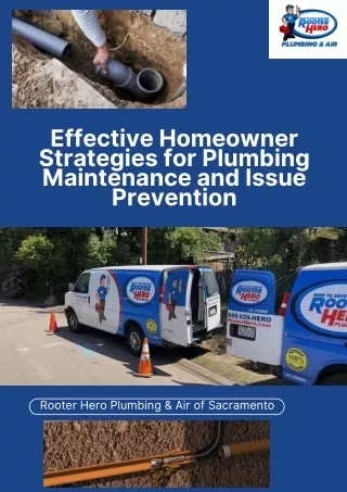 Effective Homeowner Strategies for Plumbing Maintenance and Issue Prevention