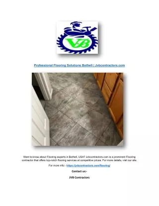 professional flooring solutions bothell