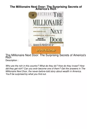 The-Millionaire-Next-Door-The-Surprising-Secrets-of-Americas-Rich