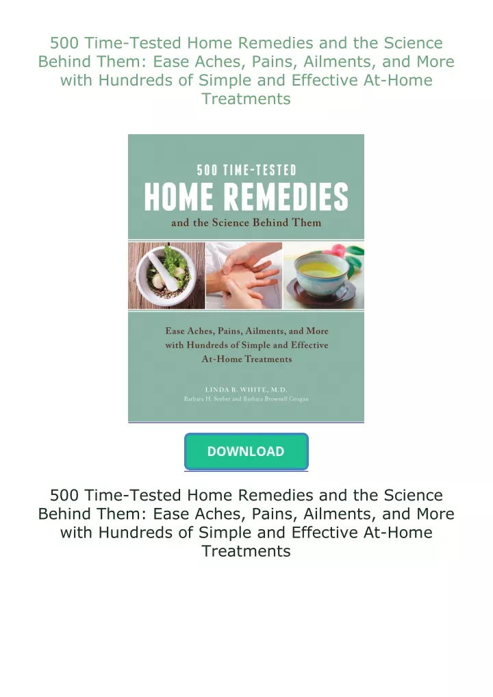 PPT - 500-TimeTested-Home-Remedies-and-the-Science-Behind-Them-Ease ...