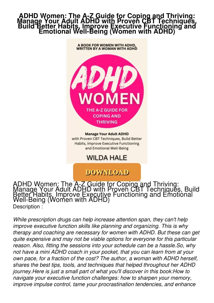 PPT - PDF_⚡ ADHD Women: The A-Z Guide for Coping and Thriving: Manage ...