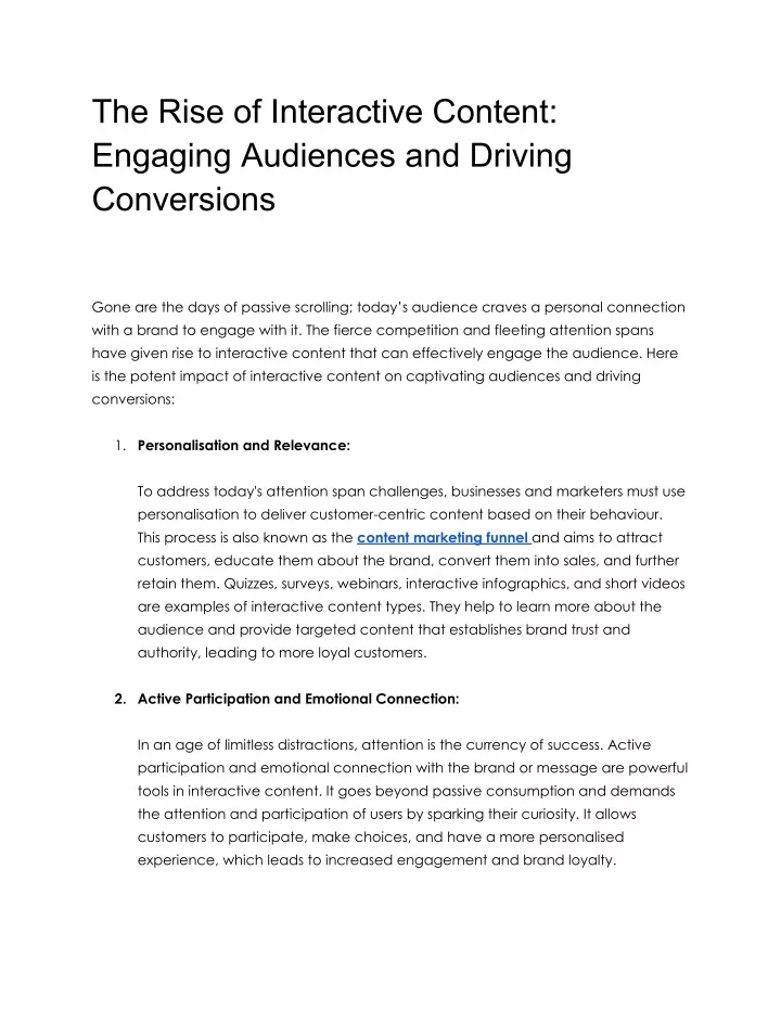 the rise of interactive content engaging