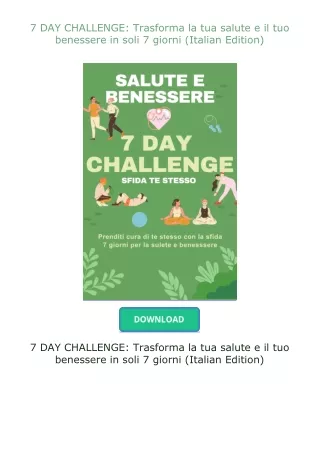 7-DAY-CHALLENGE-Trasforma-la-tua-salute-e-il-tuo-benessere-in-soli-7-giorni-Italian-Edition