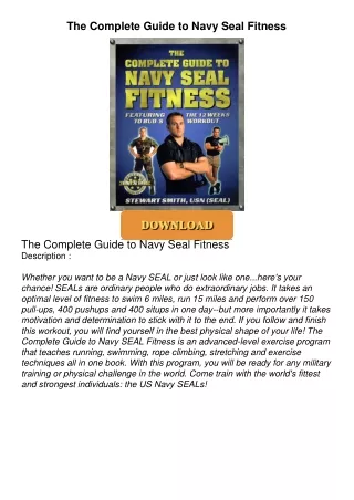 PDF/READ❤  The Complete Guide to Navy Seal Fitness