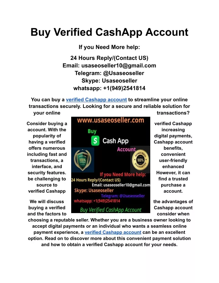 buy verified cashapp account