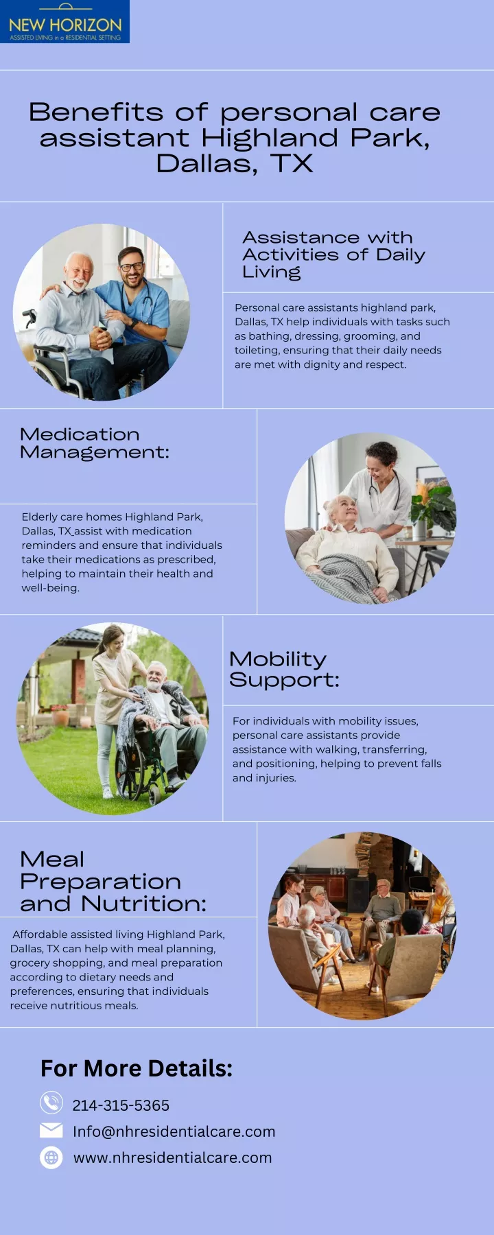 benefits of personal care assistant highland park