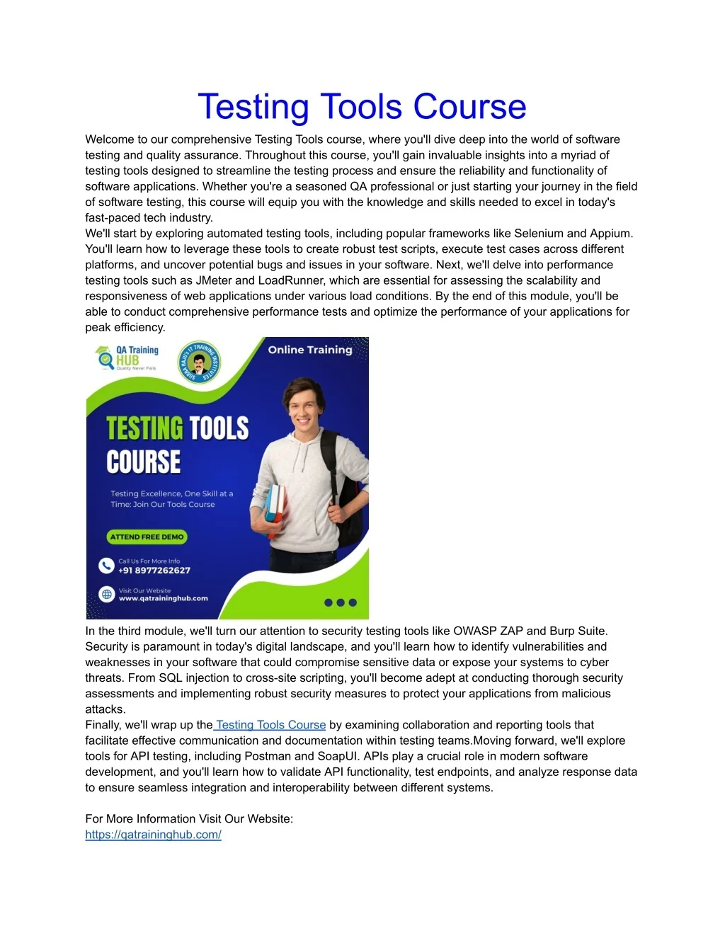 PPT - Testing Tools Course PowerPoint Presentation, free download - ID ...