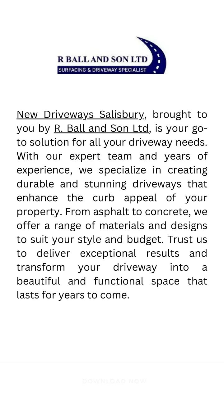 new driveways salisbury brought to you by r ball