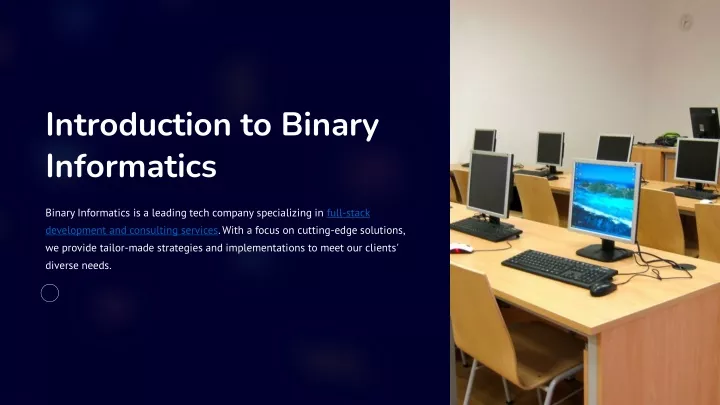 introduction to binary informatics