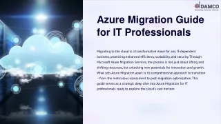 Azure Migration Guide for IT Professionals