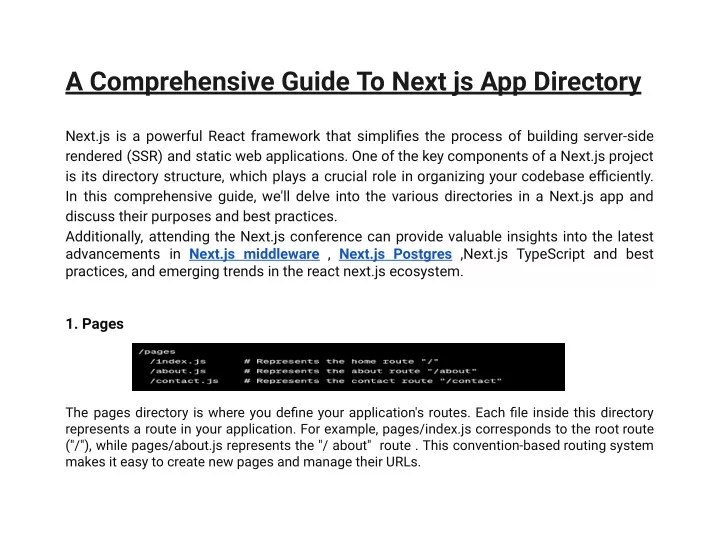 a comprehensive guide to next js app directory