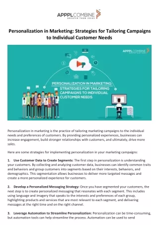 personalization in marketing strategies