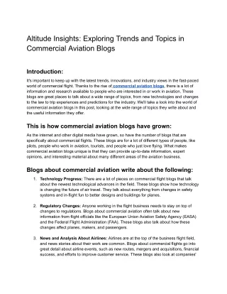 altitude insights exploring trends and topics