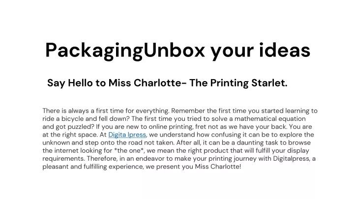 packagingunbox your ideas