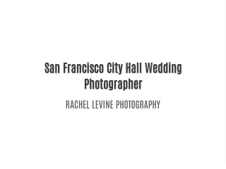Top wedding photographer in San Francisco California