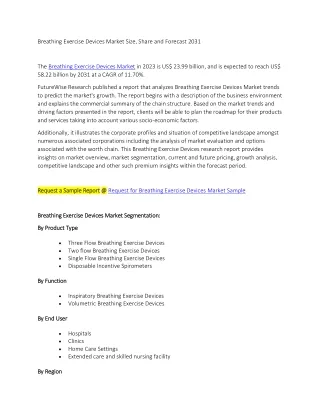 breathing exercise devices market size share