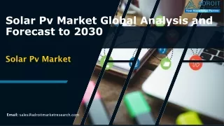 Solar PV Market Market Trends to - Strategies and Industry Landscape Overview