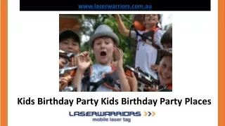 Kids Birthday Party Places Near Me - Laser Warriors
