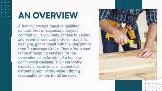 Carpentry Contractors Near Me|Carpentry Services in Australia|Tradecom Group
