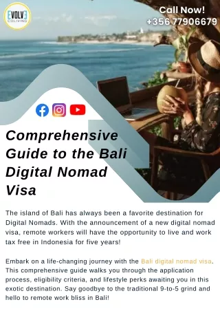 Comprehensive Guide to the Bali Digital Nomad Visa