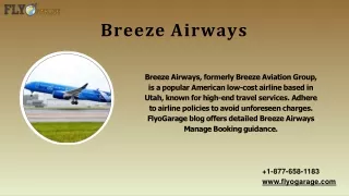 FlyoGarage: Your Partner for Easy Breeze Airways Bookings |  1-877-658-1183