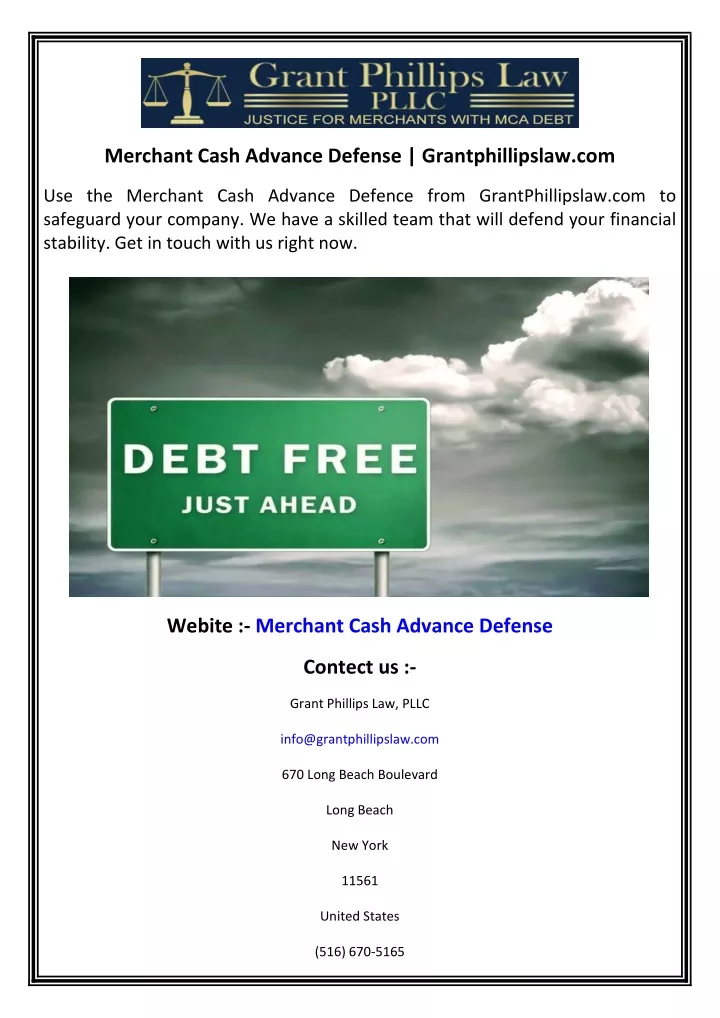 merchant cash advance defense grantphillipslaw com