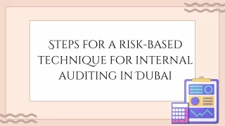 steps for a risk based technique for internal