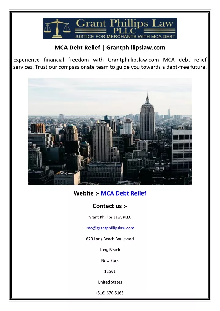 mca debt relief grantphillipslaw com