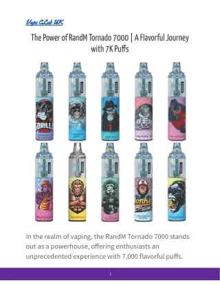 The Power of RandM Tornado 7000 _ A Flavorful Journey with 7K Puffs