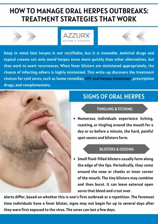 How to Manage Oral Herpes Outbreaks: Treatment Strategies That Work