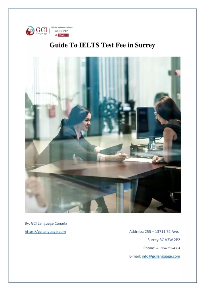 guide to ielts test fee in surrey